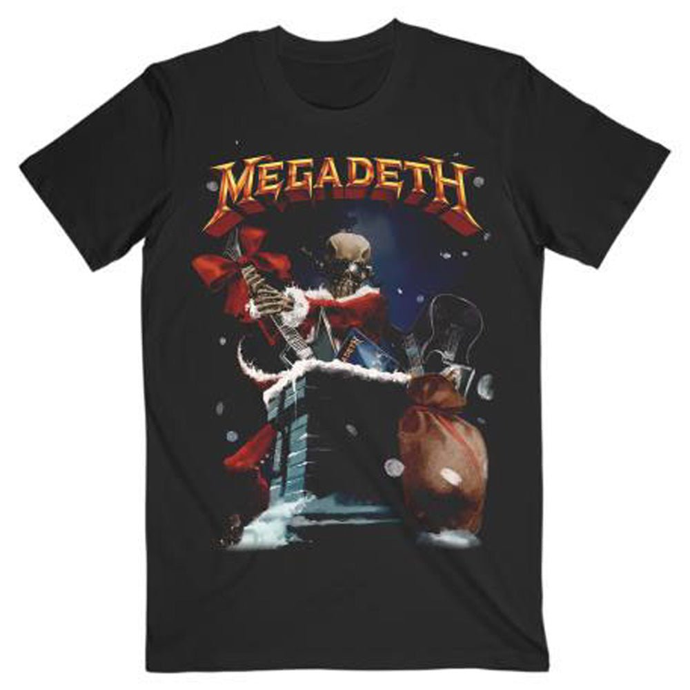 【廃番ラスト販売/特別価格】MEGADETH メガデス (2026.1.23 新譜 発売 記念 ) - 【クリスマス限定】Santa Vic Chimney / Tシャツ / メンズ - PGS